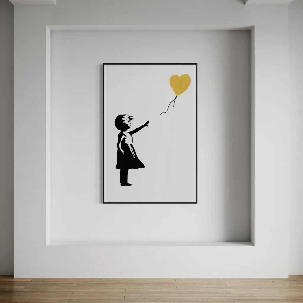 Banksy Girl with Balloon print
