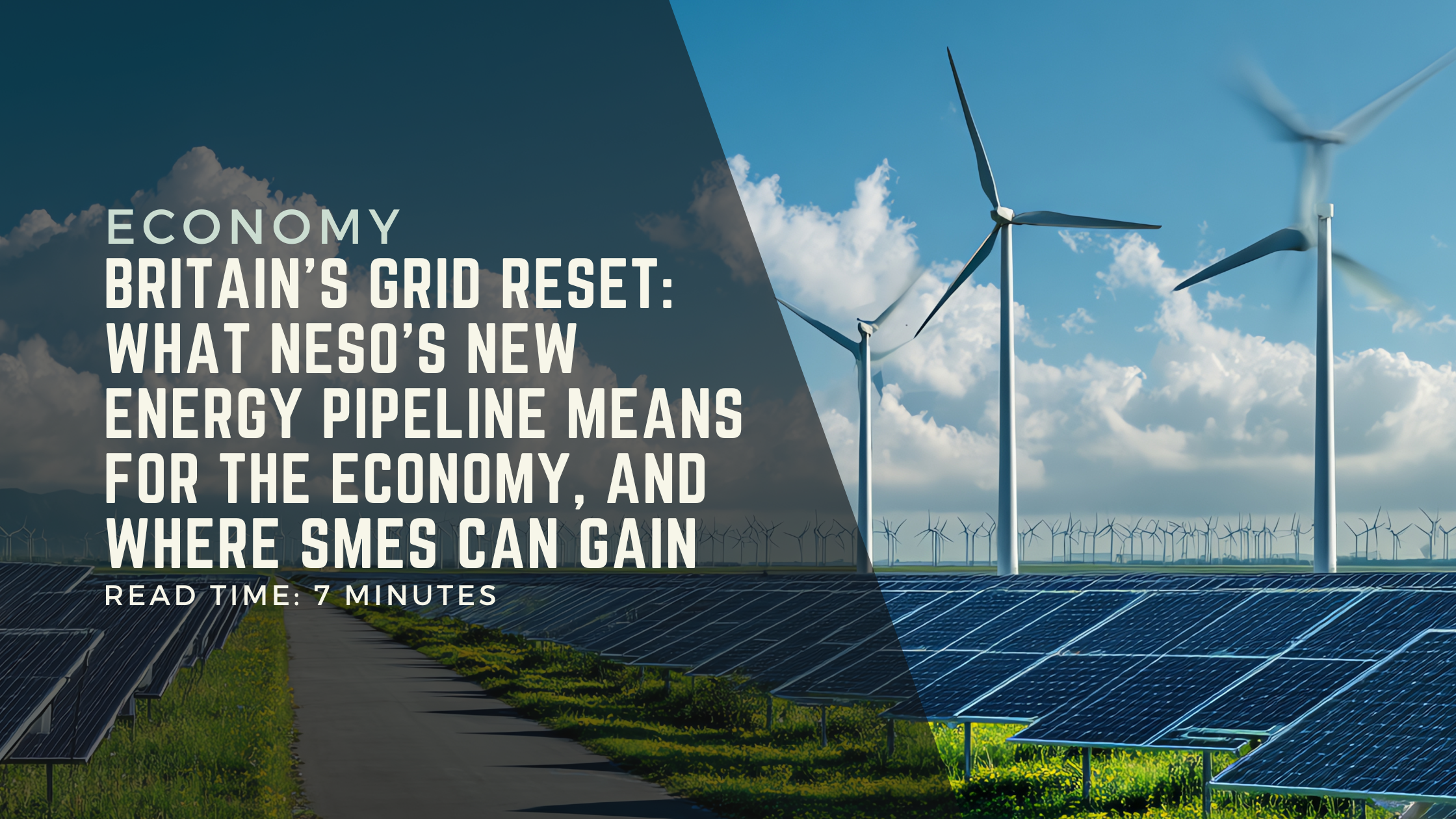 Britain’s Grid Reset: What NESO’s New Energy Pipeline Means for the Economy, and Where SMEs Can Gain